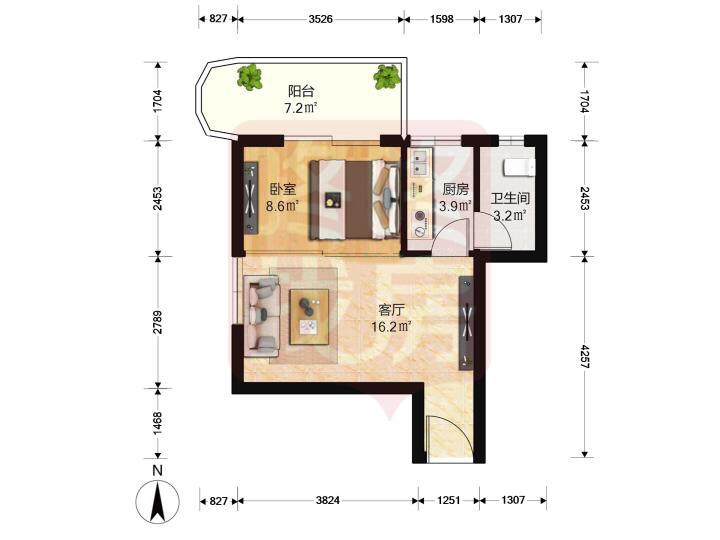 深中学位小户型房,深中学位房