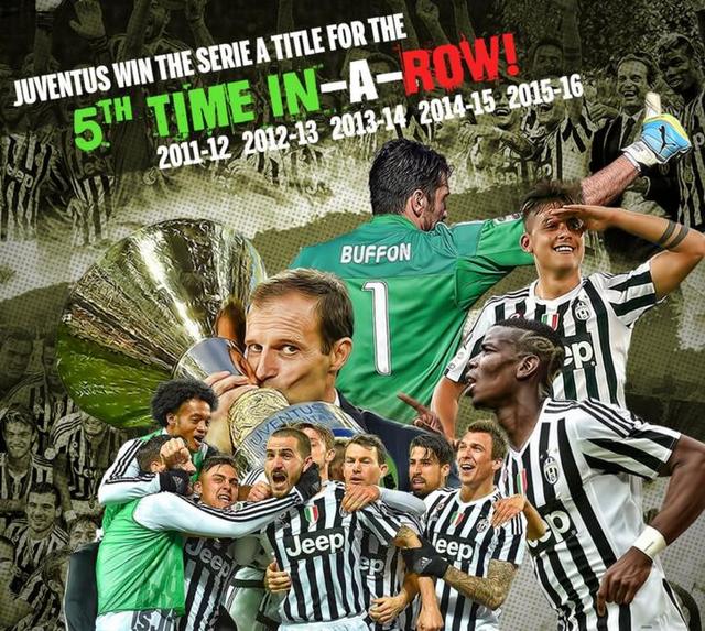 尤文图斯西甲五连冠,尤文图斯历史上十大高光时刻