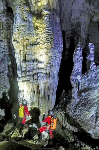 石晶花在神秘玉龙洞绽放