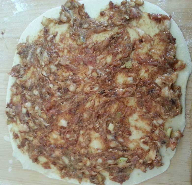 媳妇做的香酥肉饼,媳妇做肉饼