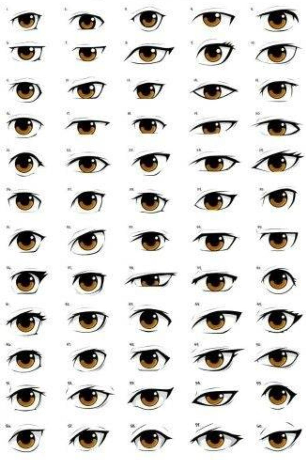 动物眼睛的画法大全,q版人物的眼睛画法