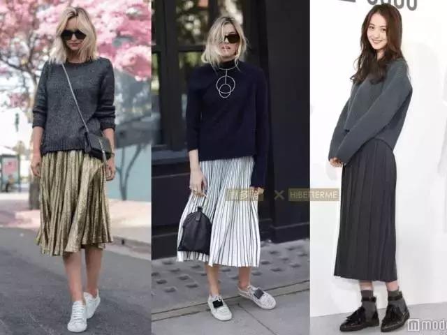 冬天怎么穿裙子才不冷请get这三招,高个子冬天穿什么裙子好看