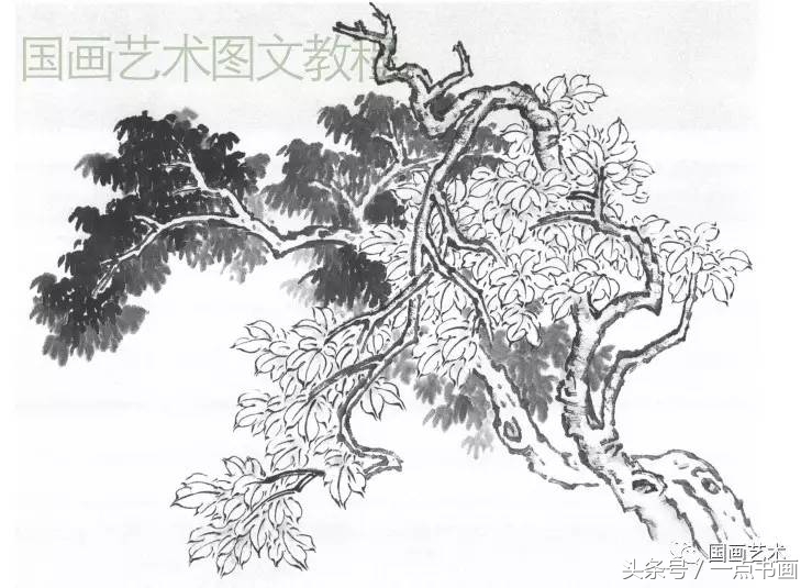 芥子园山水画技法10,芥子园国画山水画教学视频的画法