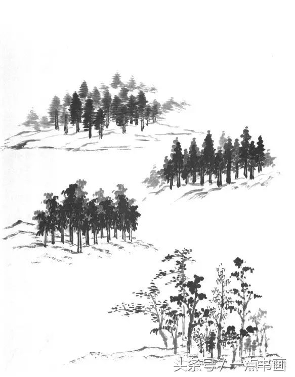 芥子园山水画技法10,芥子园国画山水画教学视频的画法