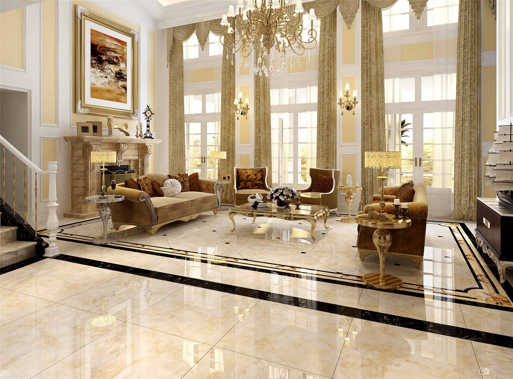 仿古大理石瓷砖拼贴效果图,瓷砖拼贴技巧有哪些