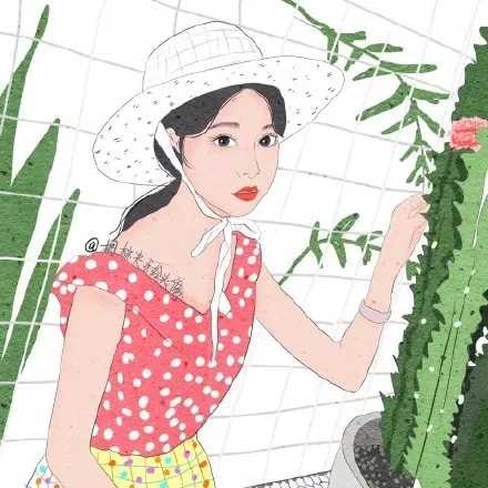 q版婚礼logo头像设计,插画头像手绘婚礼