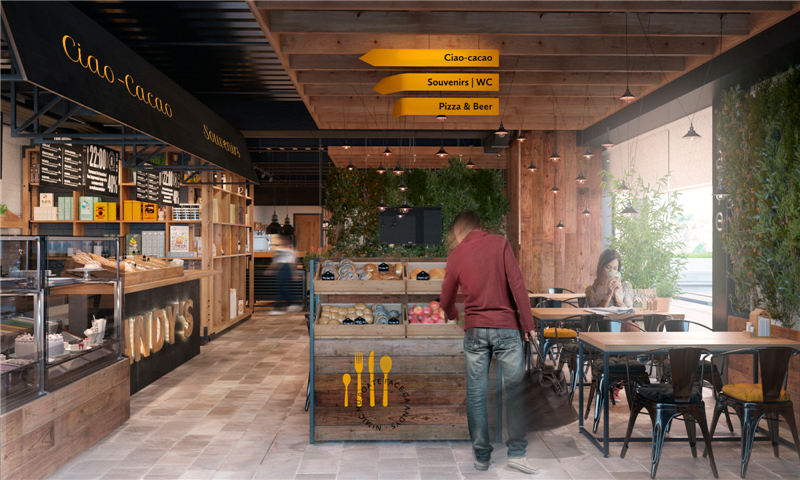 牛排披萨店的设计,比萨品牌设计