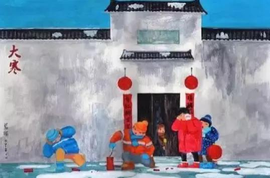 大寒元稹古诗朗诵,大寒古诗朗诵背景模板