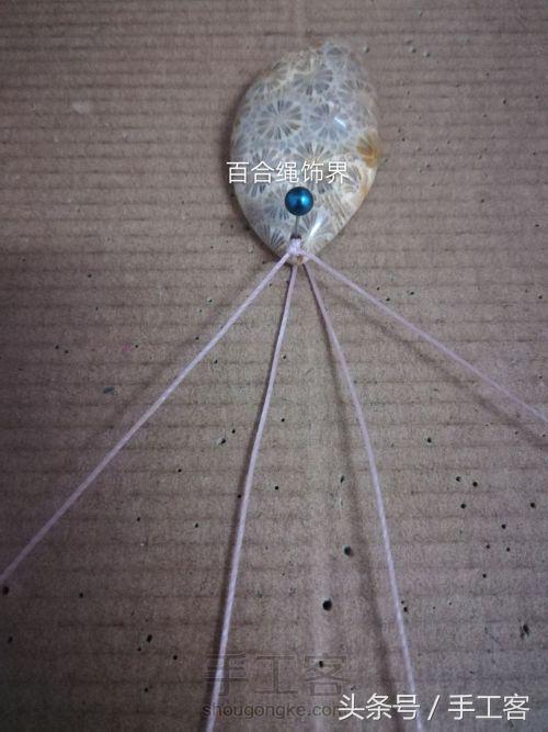 编绳项链背云的编法,宝宝平安扣编绳项链编法