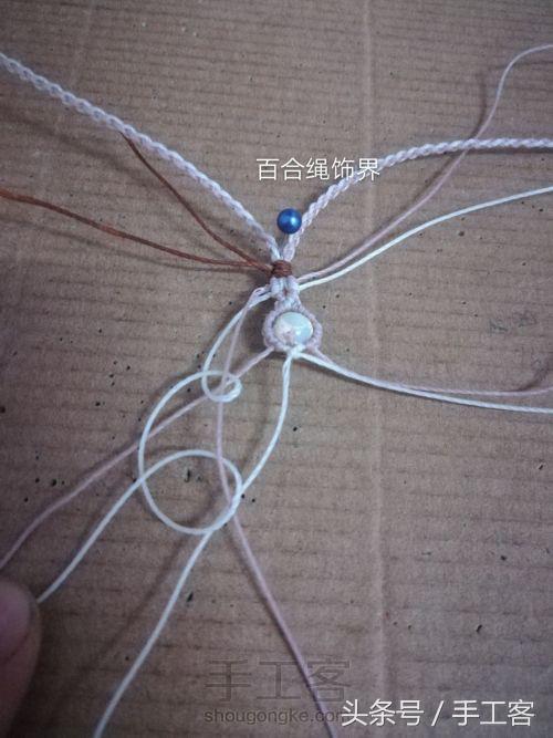 编绳项链背云的编法,宝宝平安扣编绳项链编法