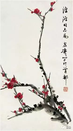 花鸟大师王雪涛画梅,王雪涛花鸟画图片梅花