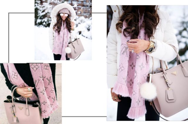 大牌围巾经典款,大牌围巾戴法简单好看