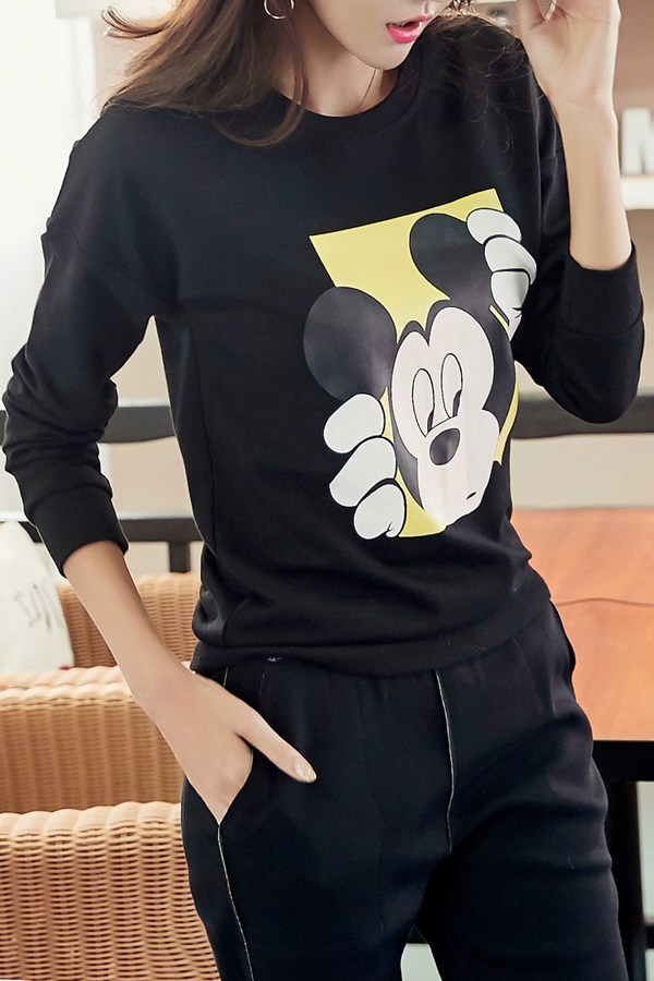 薄款圆领纯色套头卫衣女,春季新款宽松短款卫衣女圆领卫衣