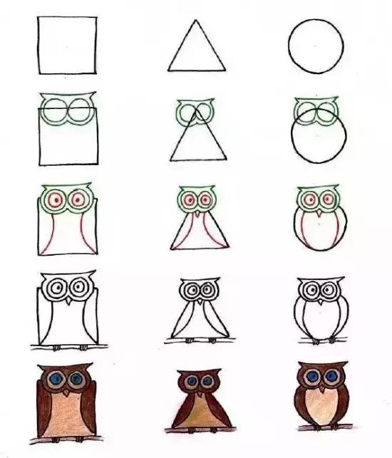 儿童超级简单立体简笔画,儿童简笔画教学简单3-6岁创意画