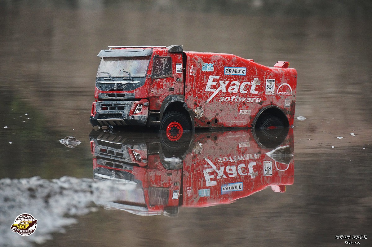 拉力卡车模型开箱测评 (静点拉力卡车模型路试)