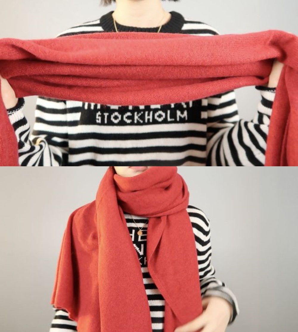 觉得高领毛衣勒脖子,高领毛衣围巾不舒服