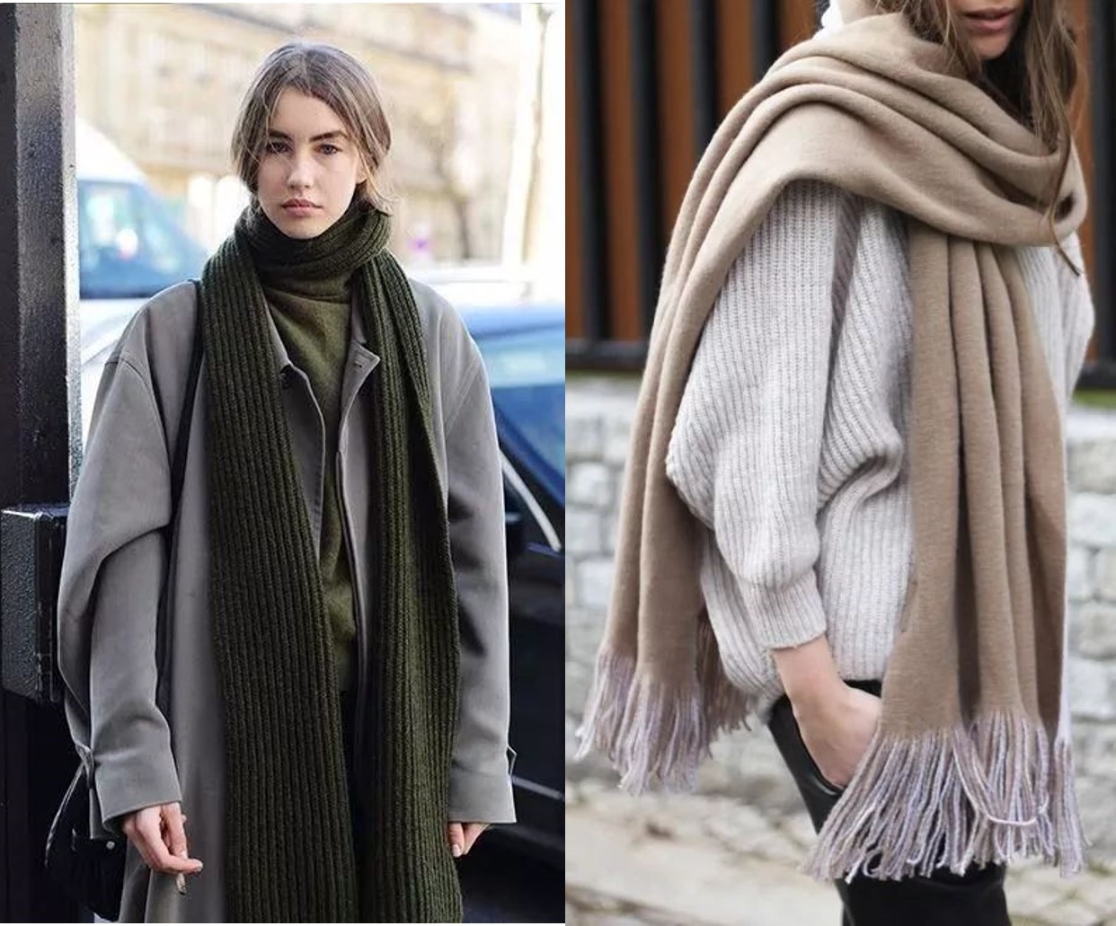 觉得高领毛衣勒脖子,高领毛衣围巾不舒服