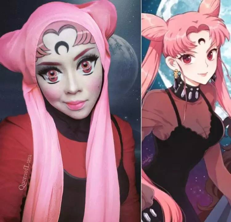 姑娘你把自己化成这样可以直接去迪斯尼上班了