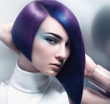 不对称沙宣头发型图片,不对称沙宣中长发型图片