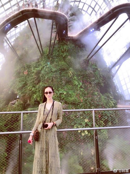 38岁韩雪素颜现身,韩雪素颜上节目的照片