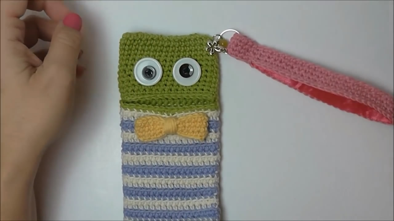 华为nova8pro手机套钩织教程,简单的手机套的钩织教程