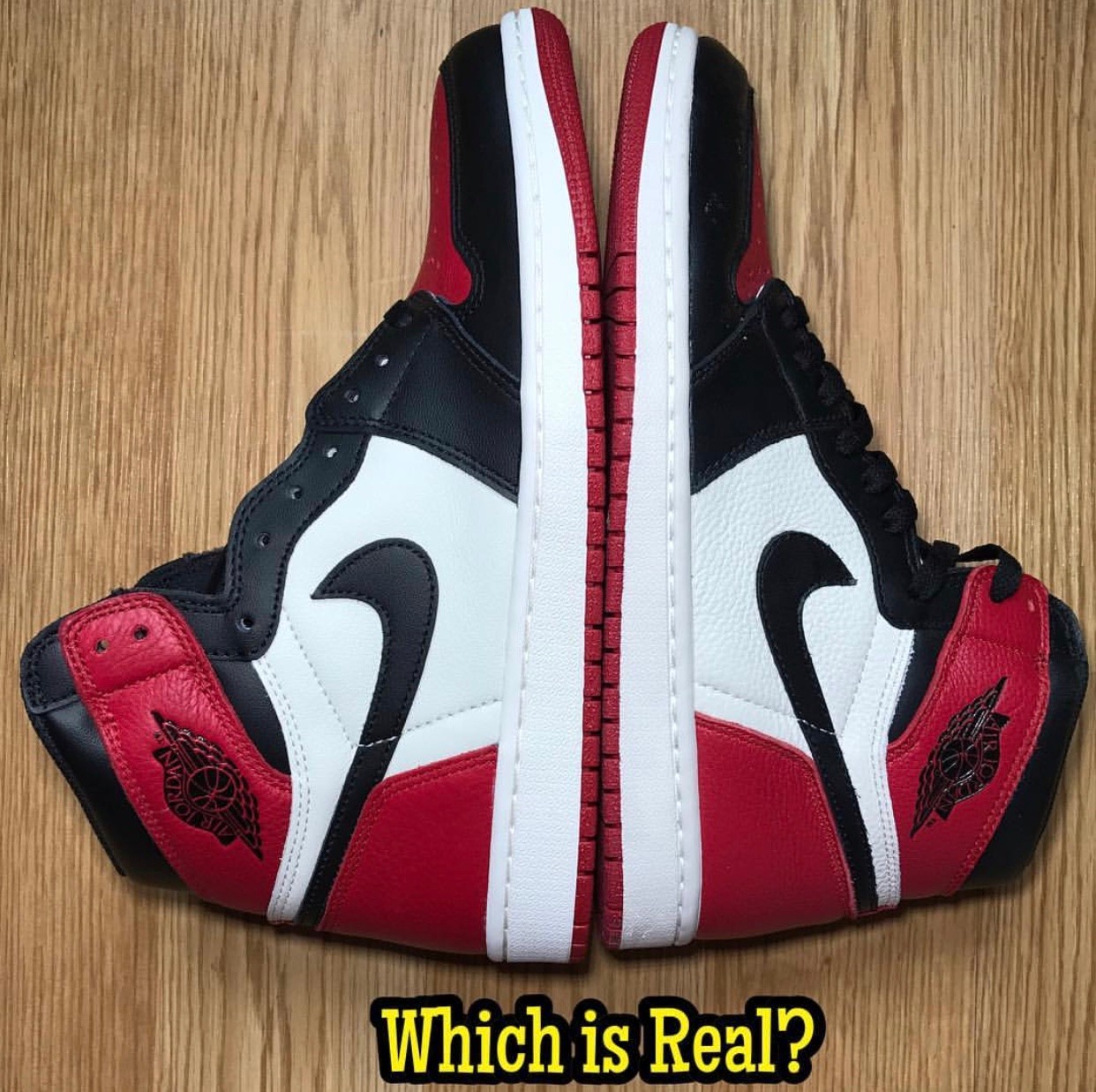 aj1bred真假,怎么分辨aj1的真假低帮