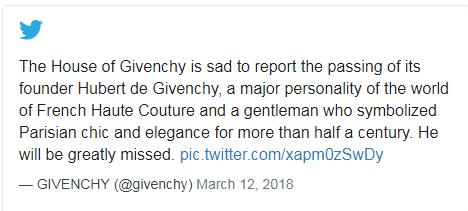 史上最悲壮的爱情叫纪梵希与赫本,有一种真挚的友谊叫赫本与纪梵希