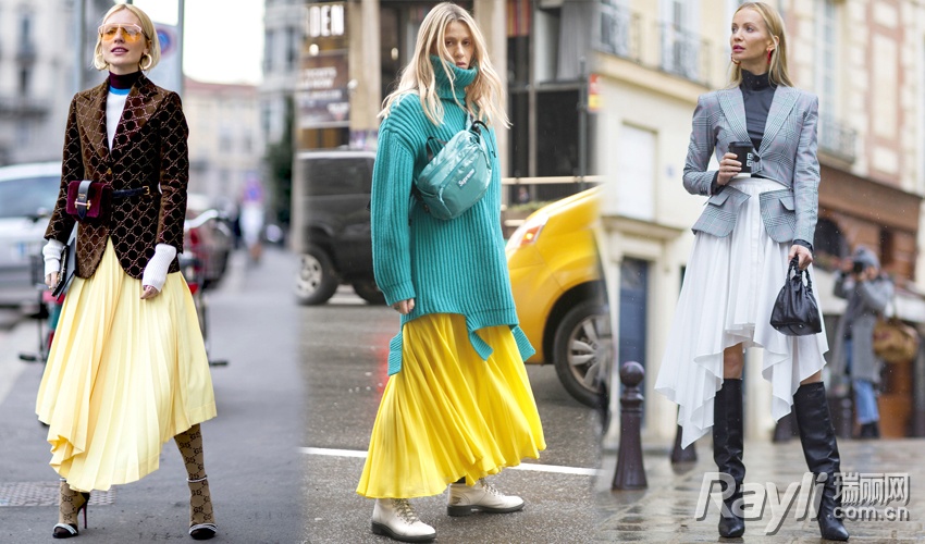 白色小香风外套可以搭配百褶裙吗,百褶裙的三种不同穿搭