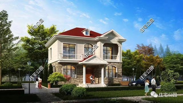 农村用树脂瓦盖房的效果图,现在农村盖房怎么设计