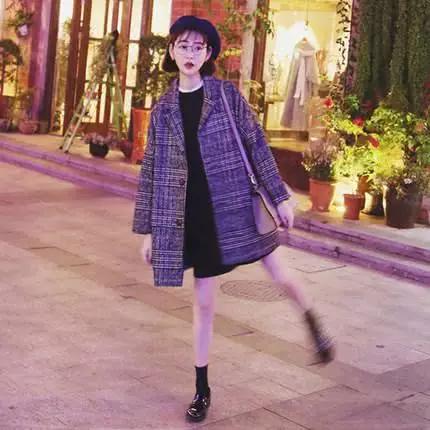 想要高级感的衣服,黑色大衣穿搭高级感小个子