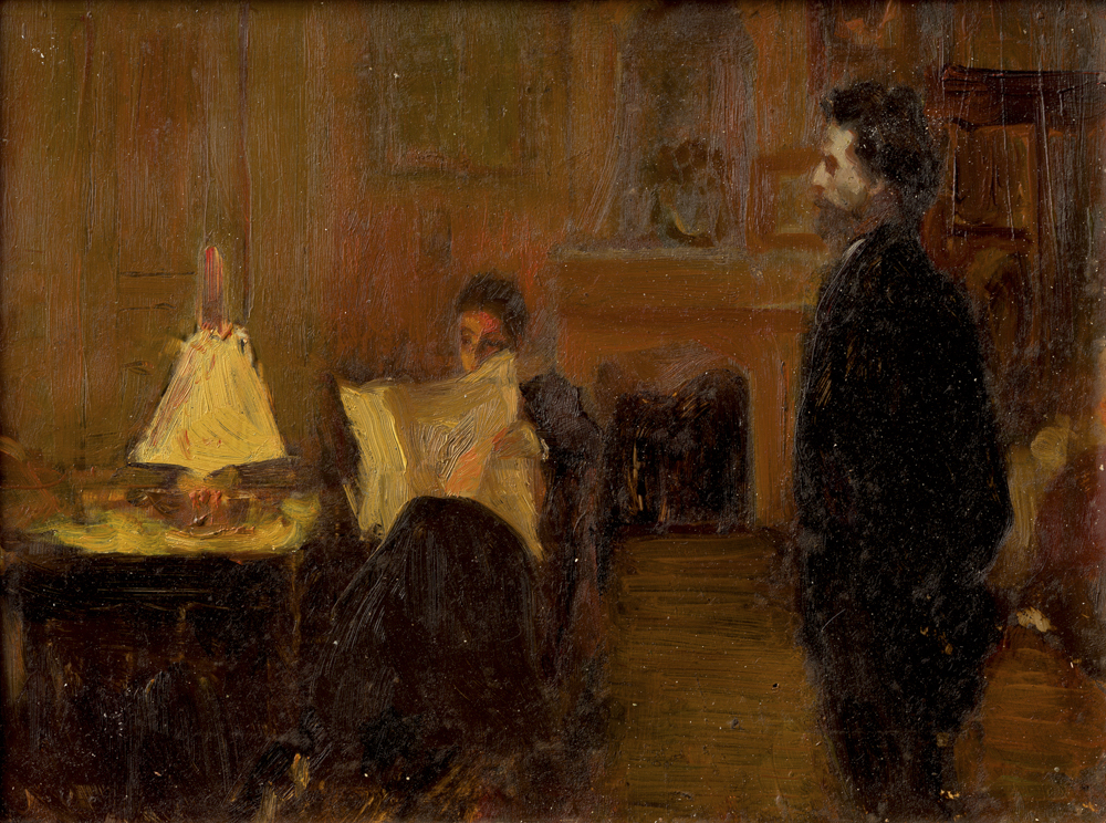 何多苓——连环画《带阁楼的房子》