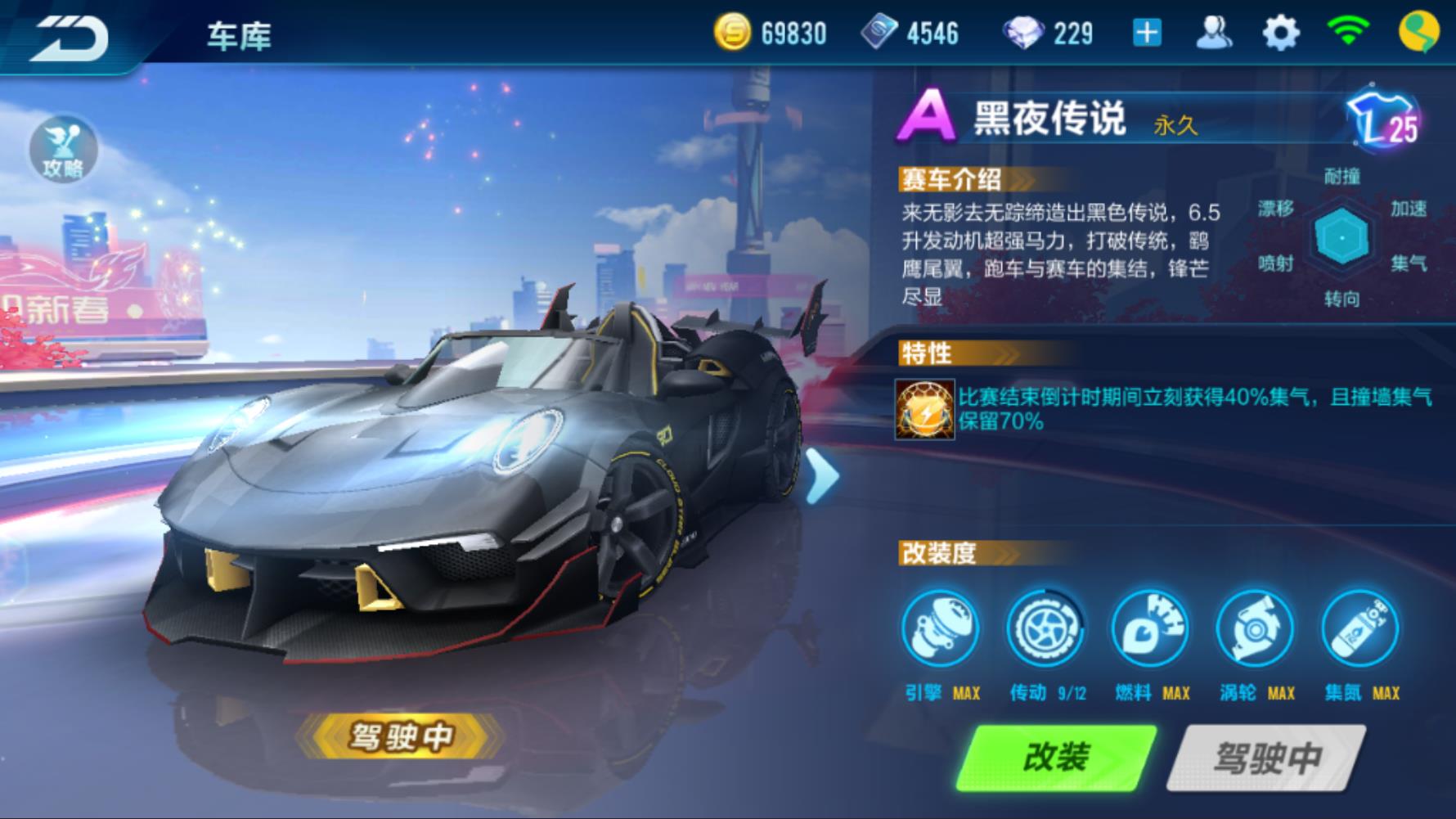 qq飞车手游黑夜传说增强了吗,qq飞车手游黑夜传说拥有人数