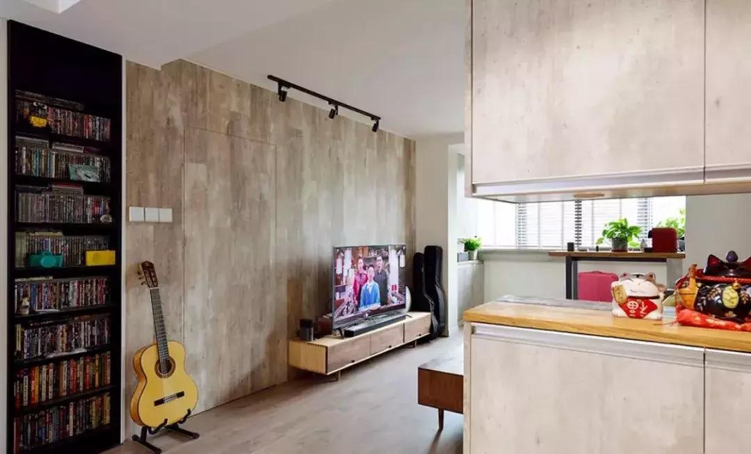 最火的隐形门电视墙效果图,20款电视隐形门