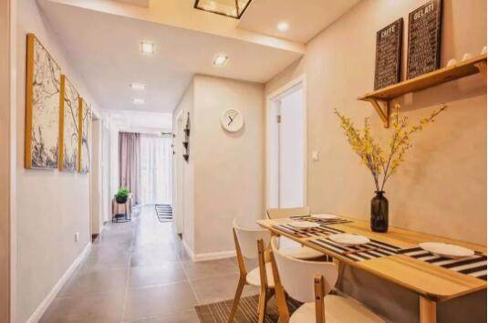 小户型北欧定制柜色彩搭配,蓝色北欧风小户型效果