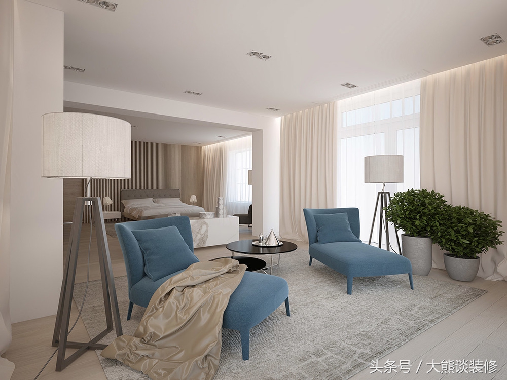 原木色木门搭配白色踢脚线,白色的墙木门颜色搭配效果图