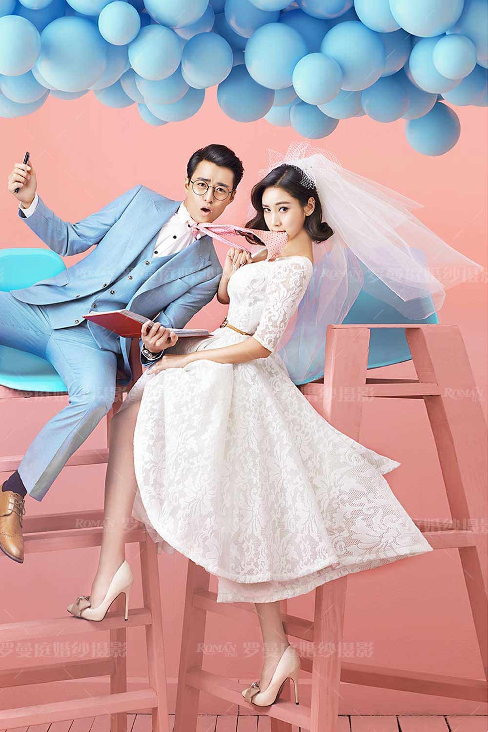 罗曼庭|“欢乐颂”女主角拍婚纱照，会是什么样子？