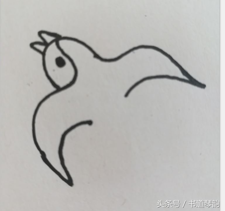 幼儿园简笔画小燕子3秒学会,简笔画小燕子幼儿园教学图片