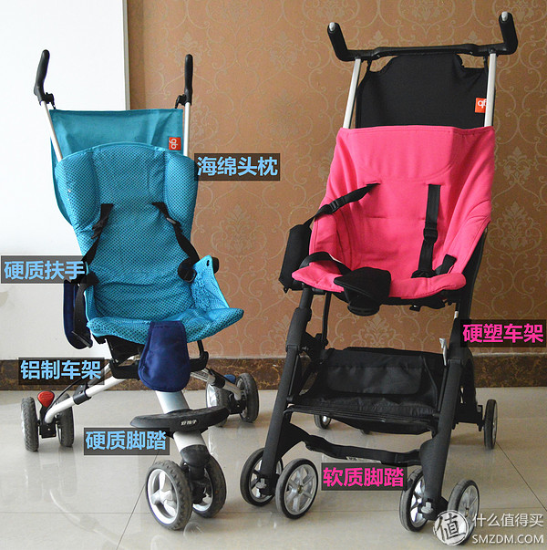 短小精悍!好孩子口袋车(D668)婴儿推车使用体验