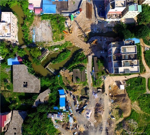 最新清宁路延长线航拍——高清效果，从东方世纪到毅德国际商贸城！