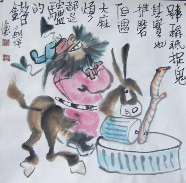 怪异又惊艳的水墨漫画人物,水墨漫画作品欣赏