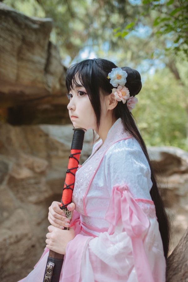 花千骨cos小花千骨,花千骨cosplay小骨