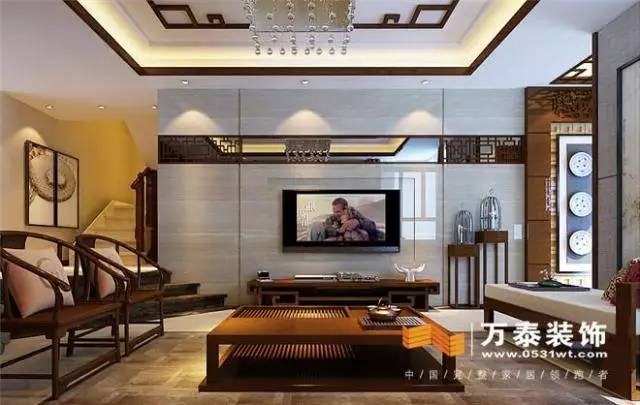 济南300平方别墅中式装修设计图,济南漫山香墅别墅装修