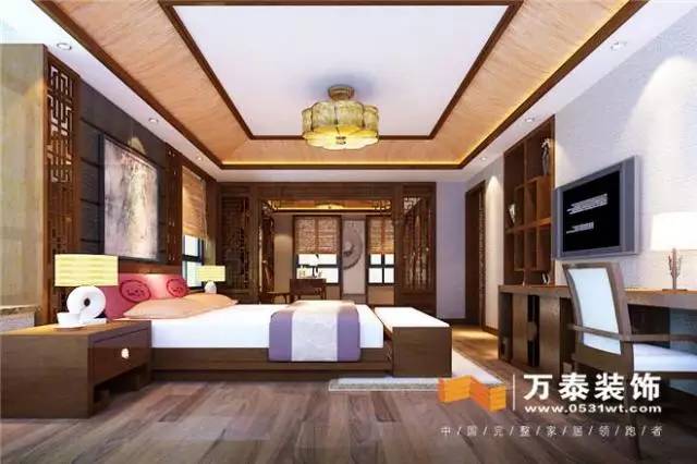 济南300平方别墅中式装修设计图,济南漫山香墅别墅装修