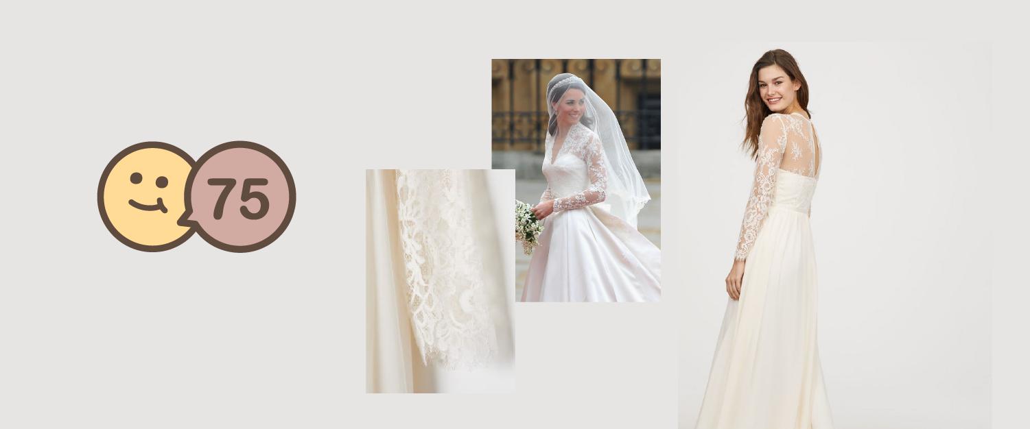 凯特王妃婚纱手稿,凯特王妃复刻