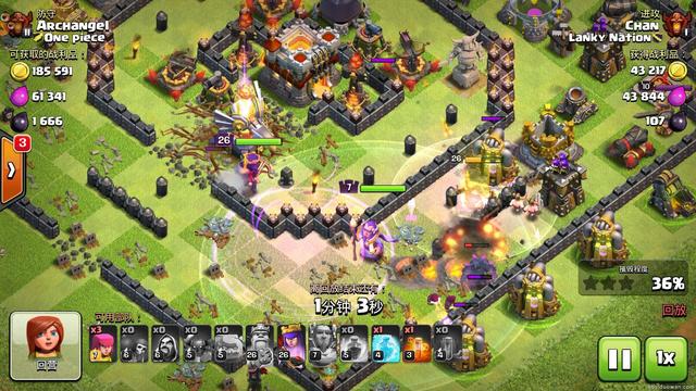 部落冲突女王放技能打皮卡,部落冲突女王新技能鱼头阵