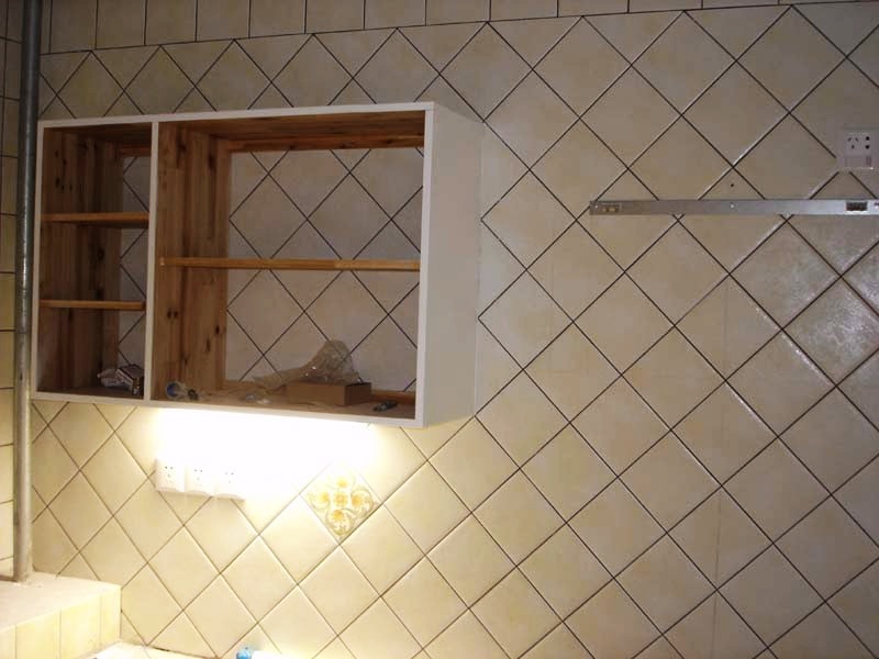 砖砌橱柜不做柜门怎么做才美观,砖砌橱柜如何免拉手