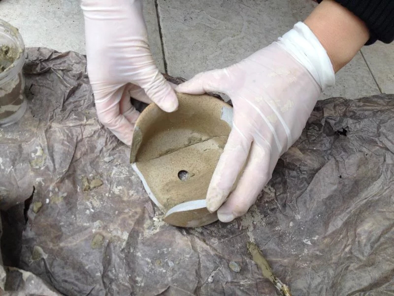 怎样修补破损瓷盆,陶瓷花盆怎么改缺口盆