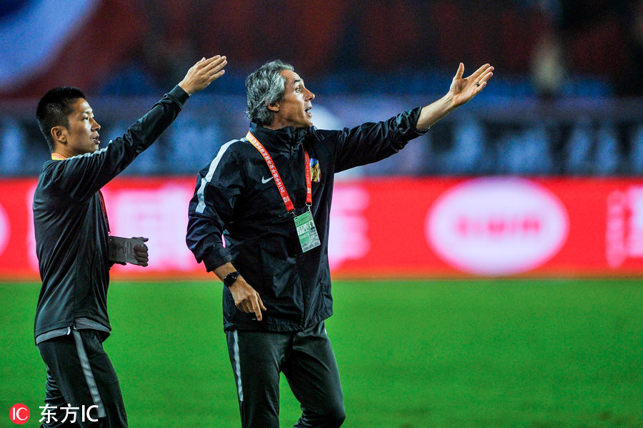 帕托天津权健进球集锦,王晓龙进球后拥抱图巴主教练