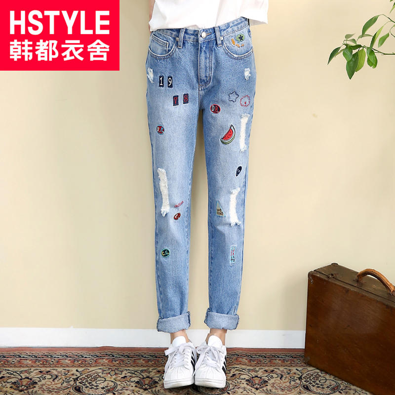 修身显瘦微喇牛仔裤,灰色牛仔裤修身显瘦