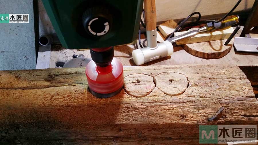 圆树桩小夜灯,树桩小夜灯